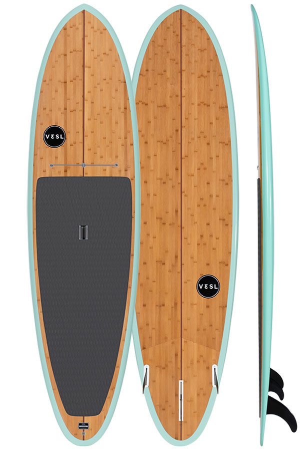 VESL Bamboo Paddle Board | Eco Series Ultra-Lite SUP – Seafoam