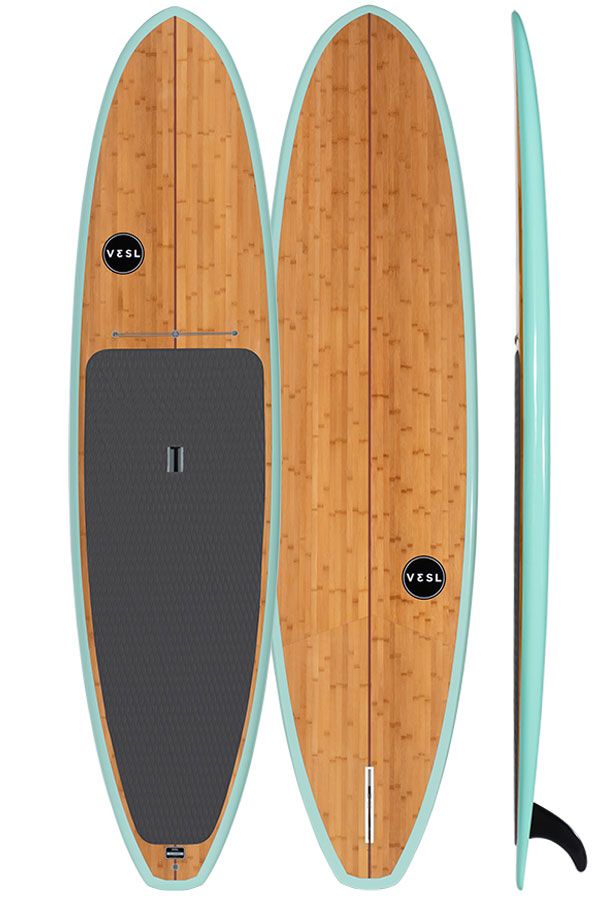 VESL Bamboo Paddle Board | Eco Series Ultra-Lite SUP – Seafoam