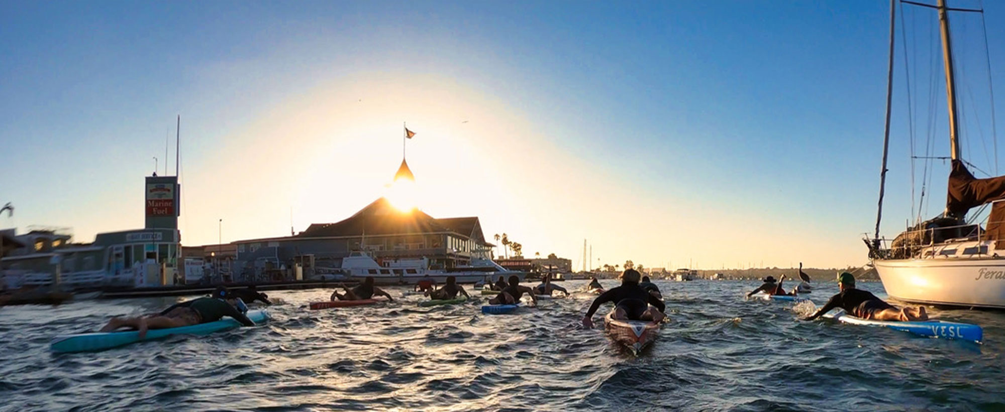 prone paddleboard club newport beach