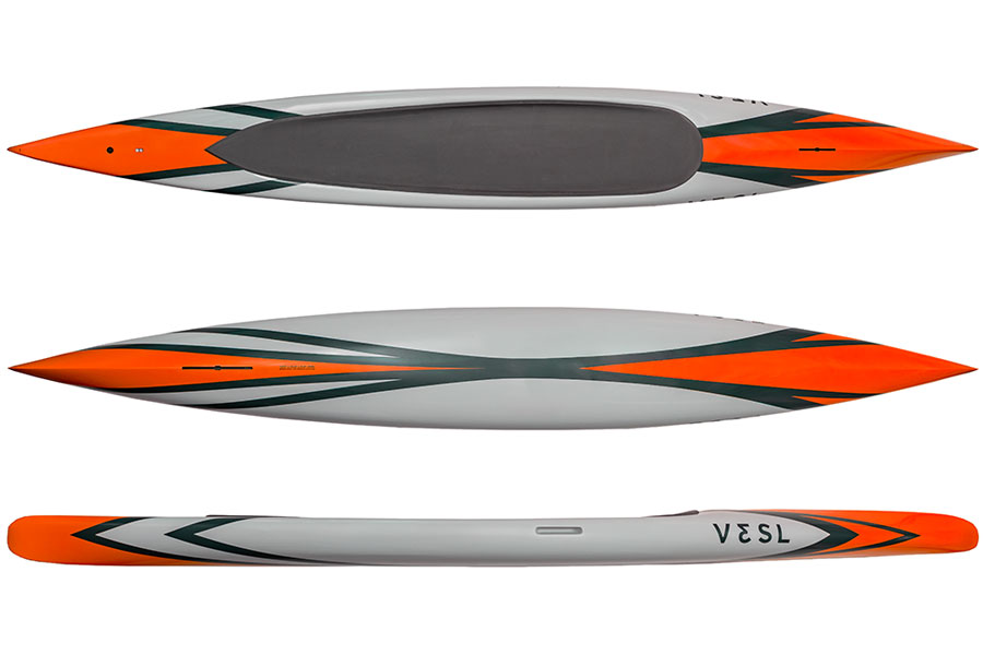 prone paddleboard carbon orange