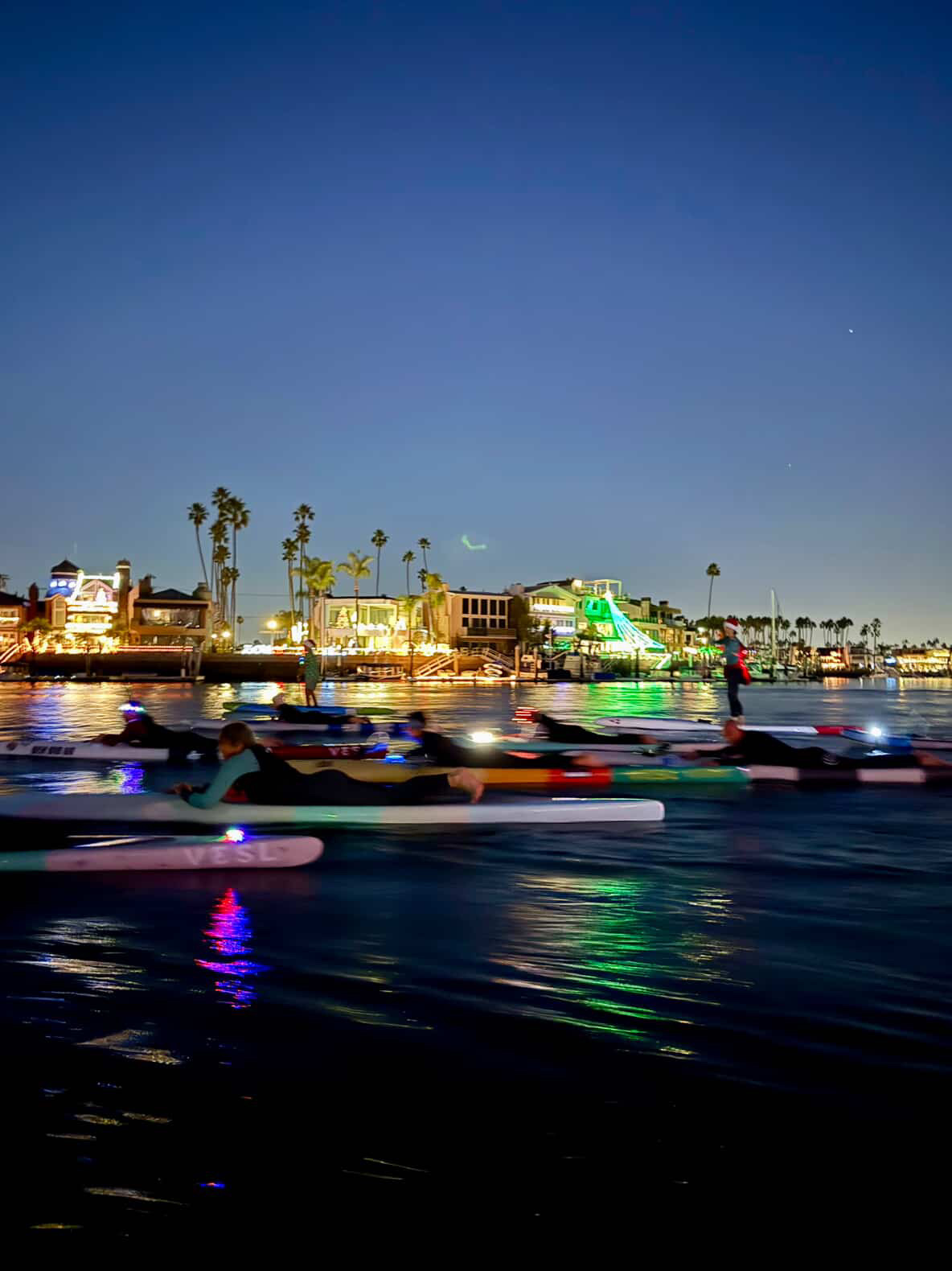 nighttime prone paddling