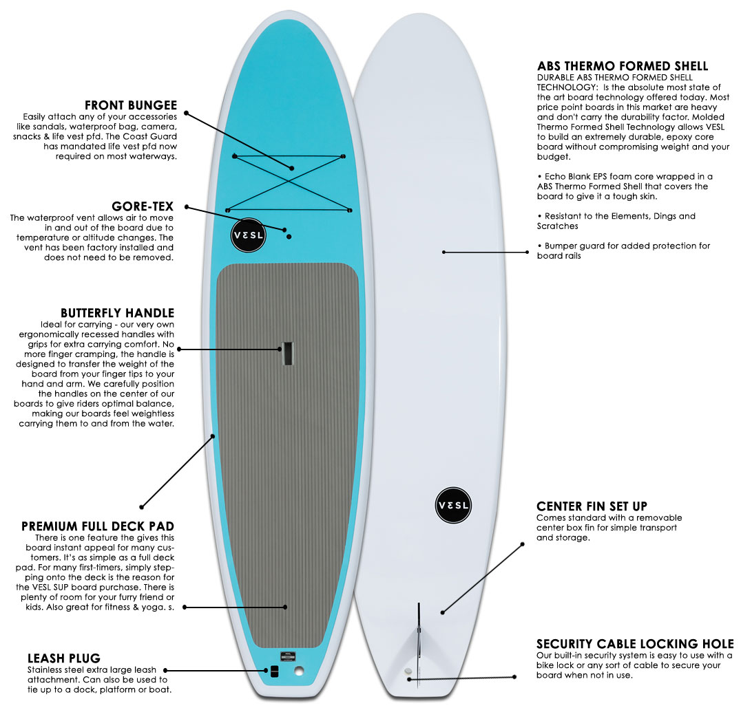 VESL Bomber Armor Shell "UTILITY" Paddleboard | Ultra Durable