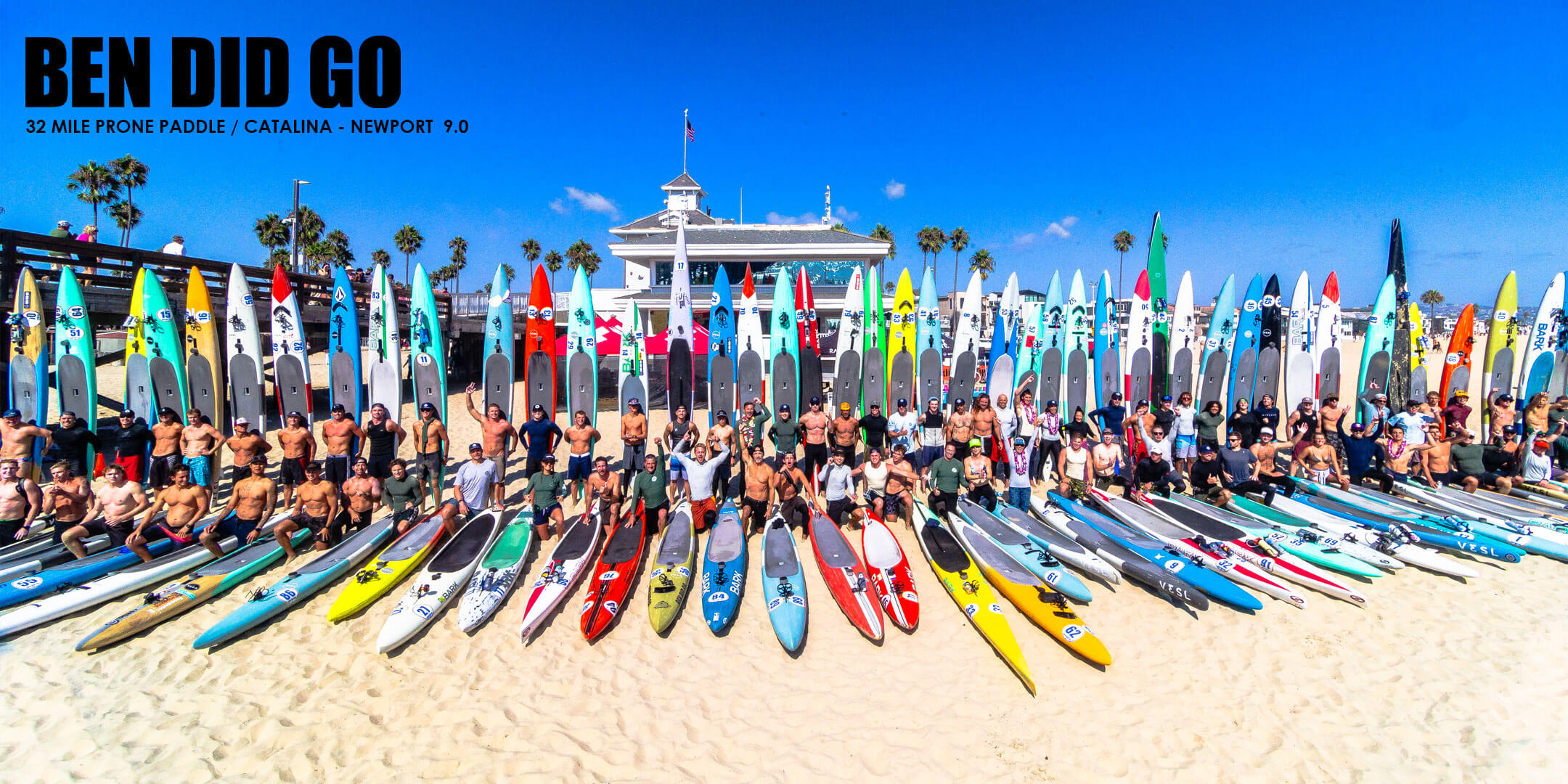 ben carlson foundation ben did go 9.0 prone paddleboard catalina