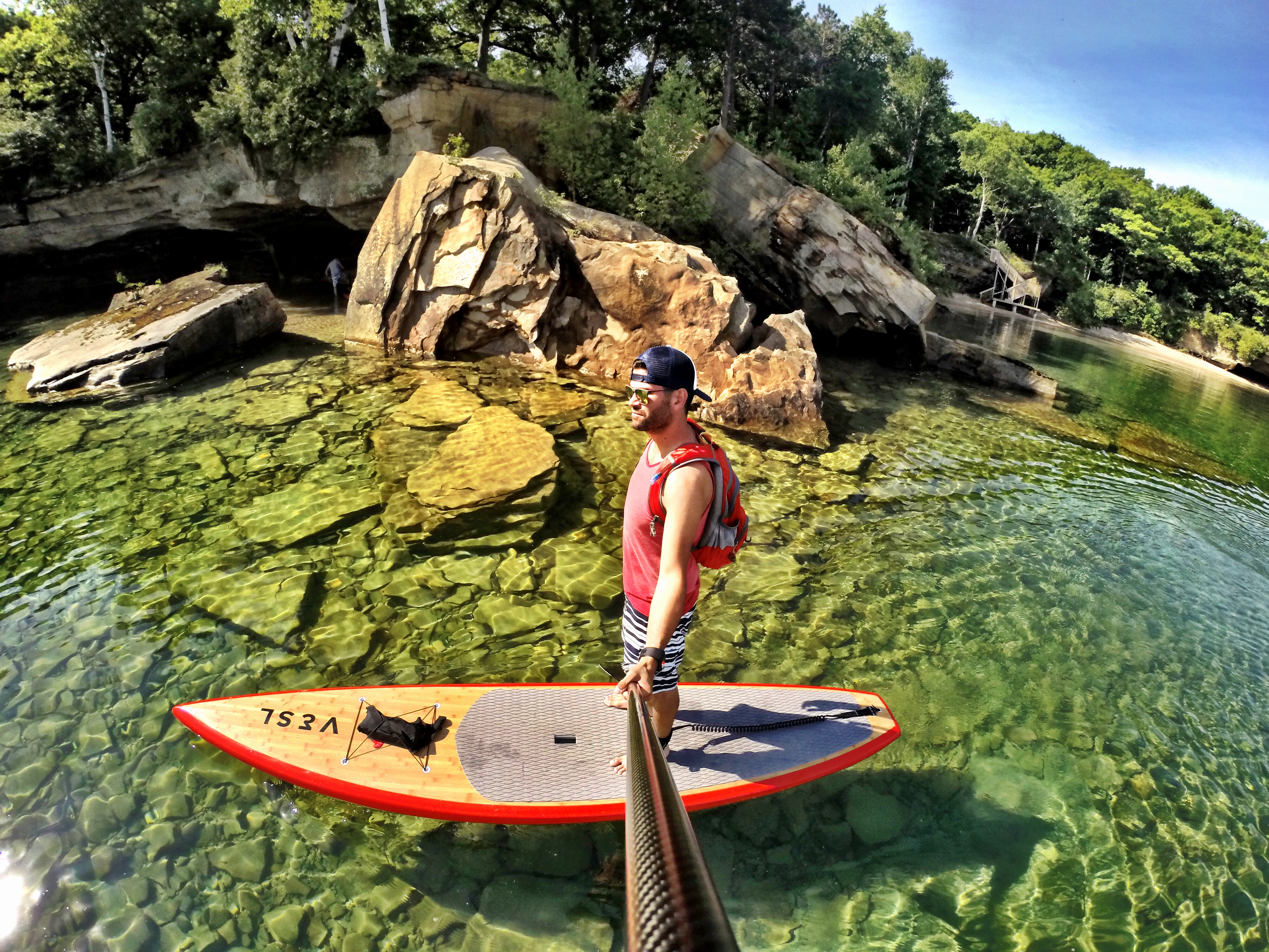 Close-up of VESL Paddle Board craftsmanship and design
